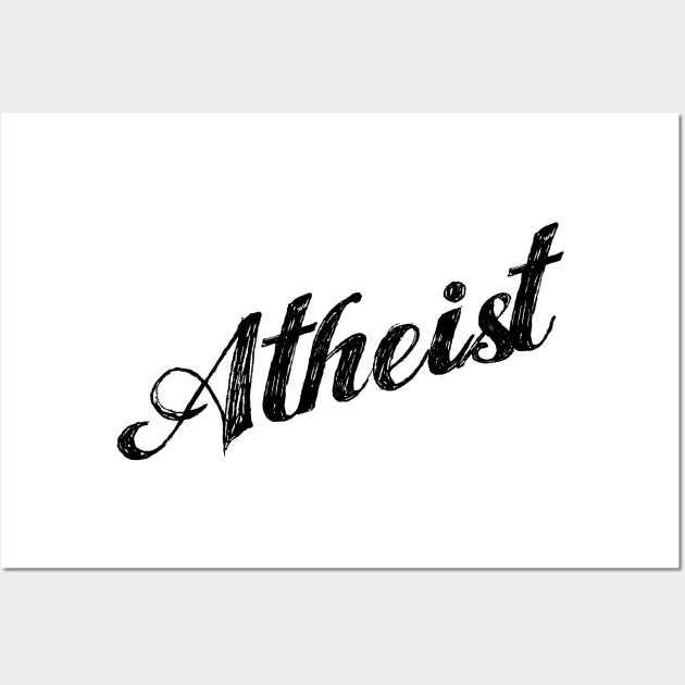 Team Atheist Atheist Shirt Wall Art by godlessmom